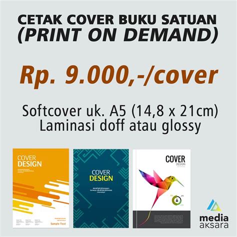 Jual Jasa Cetak Cover Buku Satuan Print On Demand Ukuran A5