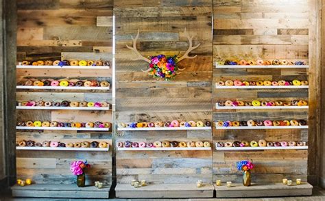 black and white wedding donut wall hi miss puff