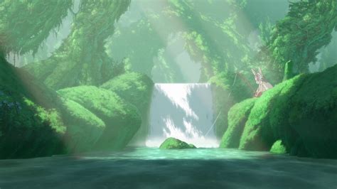 Rainforest Water Mountain Long Exposure Nanachi Made In Abyss Motion Tranquil Scene