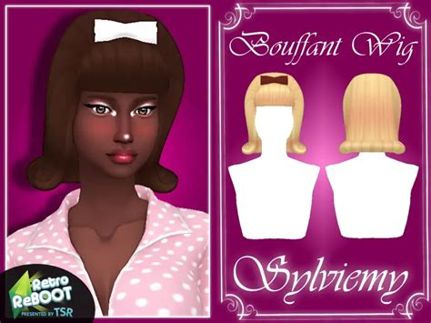 Bouffant Wig Set By Sylviemy The Sims Resource Sims 4 Hairs