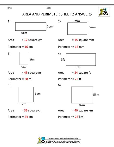 Printable phonics worksheets for elementary school students. Perimeter Worksheets