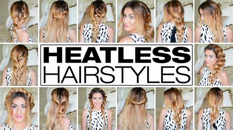 23 Outrageously Easy 3 Minute Heatless Hairstyles Youtube