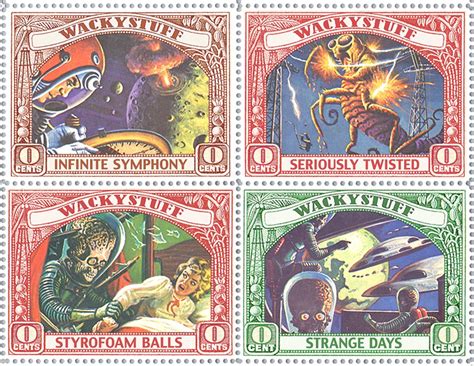 Strange Days Have Tracked Us Down Wacky Artistamps Postc Flickr