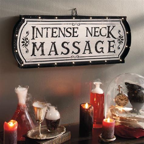 Intense Neck Massage Marquee Sign Grandin Road