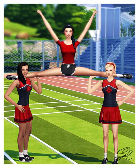 Mod The Sims Cheerleader Pose Pack Cheerleading Sims Sims 4 Images