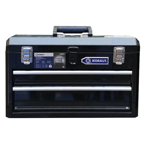 Kobalt Portable 206 In 2 Drawer Black Steel Lockable Tool Box In The