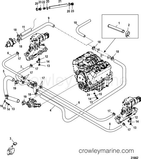 Read free chevy 350 marine engine cooling diagram. STANDARD COOLING SYSTEM - 1998 Mercruiser 4.3L ALPHA 4211025US | Crowley Marine