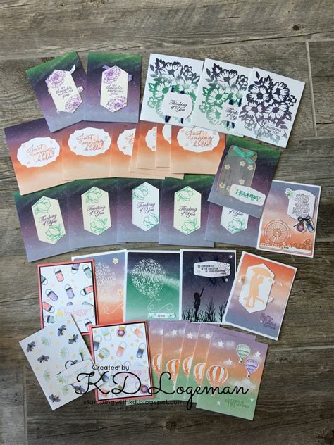 35 Cards With Stampin Up Summer Nights Paper Pumpkin Kit July 2020