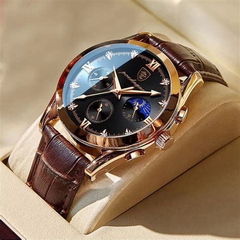 Relógio Masculino Poedagar Mens watches leather Wristwatch men