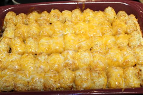 Michelle S Tasty Creations Cheeseburger Tater Tot Casserole