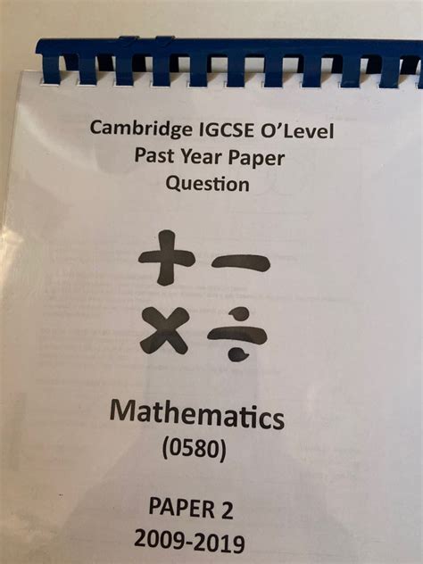 Igcse Mathematics Paper 2 Past Paper Hobbies And Toys Books And Magazines