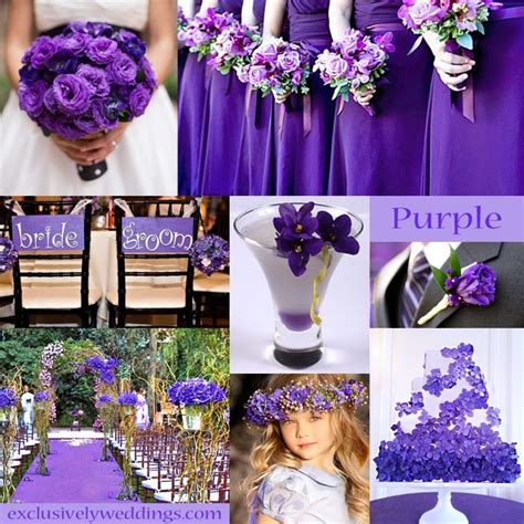 Purple Wedding Color Exclusivelyweddings Purple