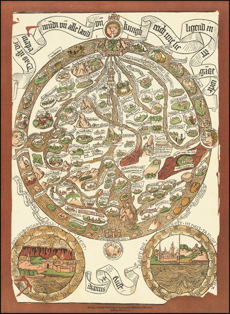 Medieval World Map Das Ist Die Mapa Mudi Und Alle Land Un Kungkreich