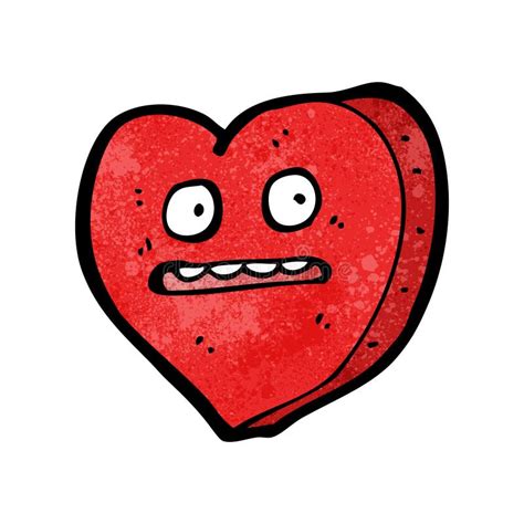 Funny Love Heart Cartoon Character Stock Vector Illustration Of Funny
