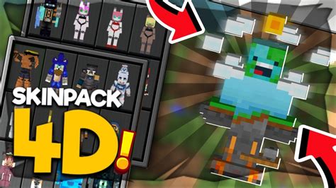 Skinpack 4d For Mcpe Support Mcpe 116 Youtube
