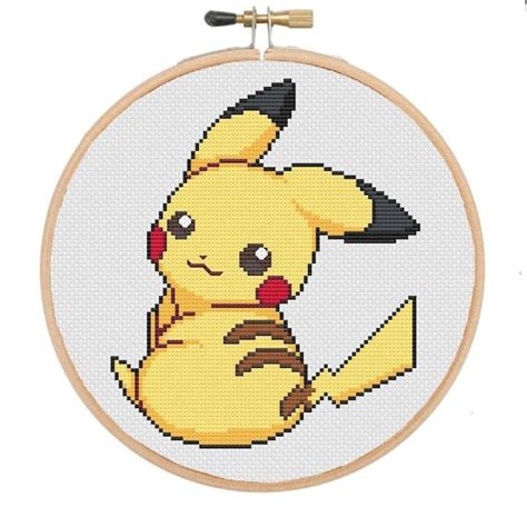 Pokemon Cross Stitch Pattern Pikachu Etsy Artofit