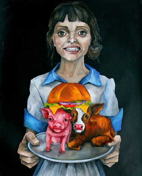 Vegan Artist Dana Ellyn Painting On Specisism Truth About Your Bacon