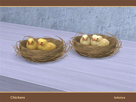 The Sims Resource Chickens Chicks In A Nest