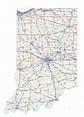 Road Map Of Indiana With Cities For Indiana State Map Printable ...