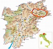 Cartina Val Pusteria E Dintorni - Carta Fisica Veneto
