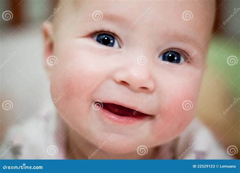 Smiling Baby Face Close Up Stock Image Image Of Love 22529123