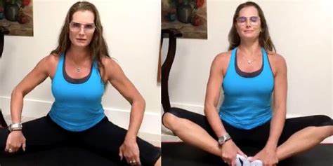 Brooke Shields Shared The Easy At Home Stretches She Does To Stay