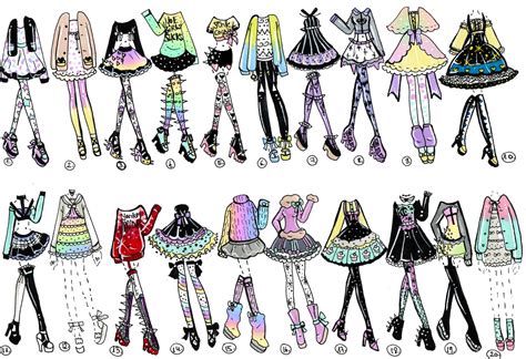 Closed 20 Pack Of Outfits By Guppie Vibes On Deviantart