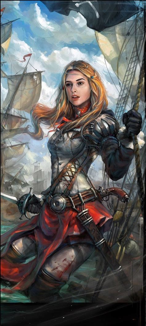 Elizabeth Female Pirate Igor Artyomenko Detail Character