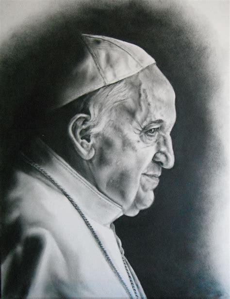 Pope Francis Drawing By Daniel Patterson
