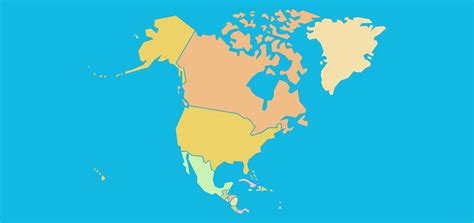 Countries Of North America Map Quiz Game