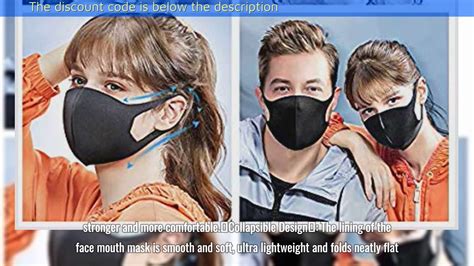 6 Pieces Unisex Mouth Mask Face Mask Anti Dust Face Mouth Mask Washable