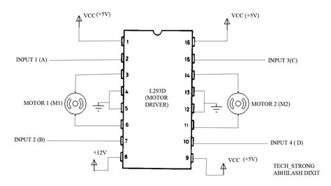 Techstrong Robotics Tutorial 1 How To Use L293d Motor Driver Ic