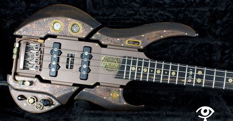 Signature Steampunk Bass Guitar For Jimmy Jay From Heat — Ebg