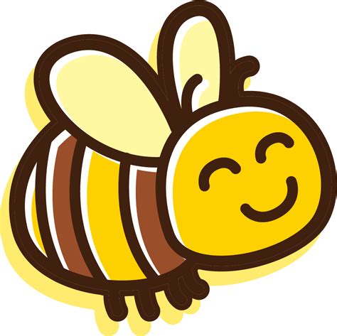 Download Transparent Cute Honey Bee Png Download Kawaii Cute Bees 465
