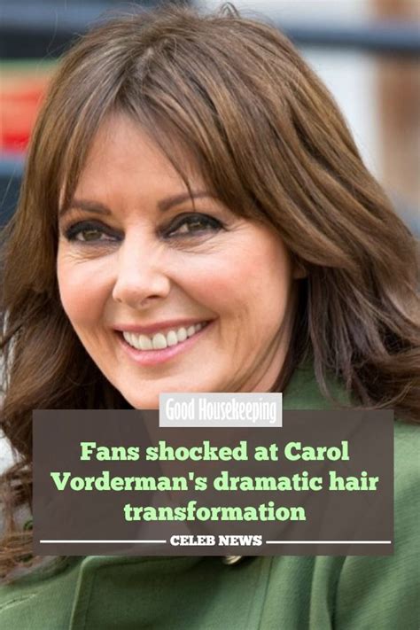 Fans Are Shocked At Carol Vordermans Dramatic Hair Transformation