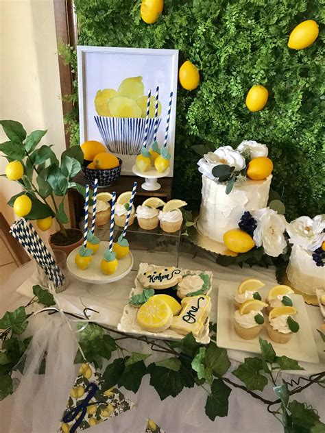 Lemon Birthday Party Ideas Photo 7 Of 11 Catch My Party