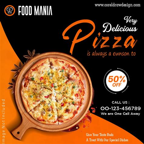 Download Very Delicious Pizza Restaurant Food Template Design