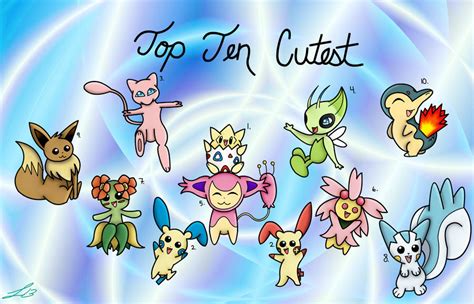 Top Ten Cutest Pokemon By Lizeth23 On Deviantart