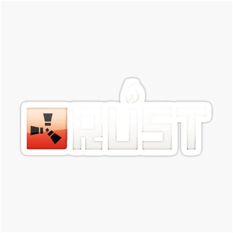 Rust Logo Sticker For Sale By Sarcasmstyle Redbubble