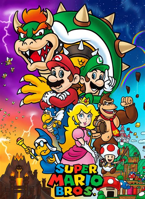 The Super Mario Bros Movie Poster Redraw By Shadyblazeblizzard On