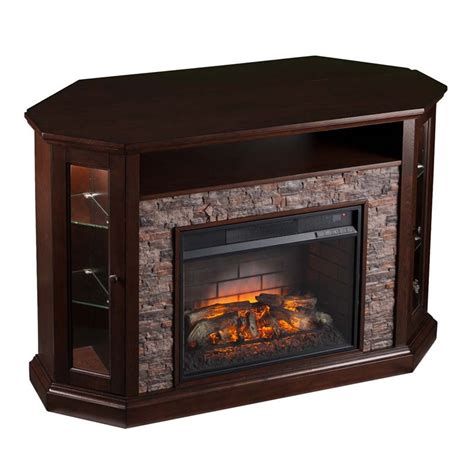 Southern Enterprises Redden Corner Electric Fireplace Tv Stand Fi9392
