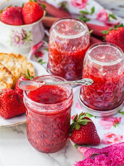 Easy Strawberry Rhubarb Jam Video Tatyanas Everyday Food