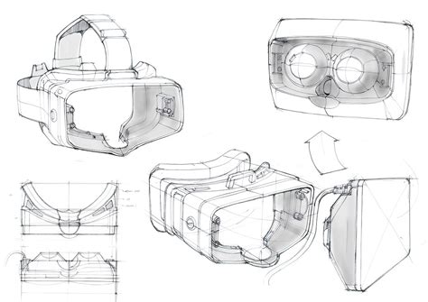 Virtual Reality Head Mounted Display Concept On Behance Glasses