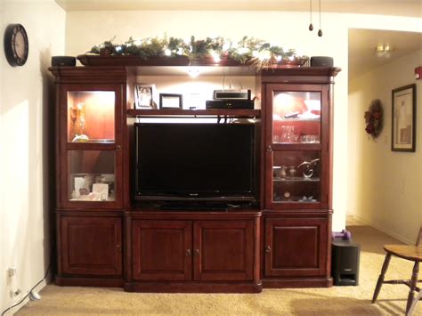 Cherry Wood Entertainment Center Homesfeed