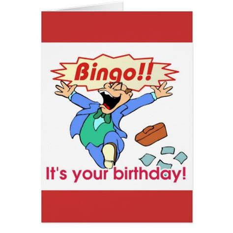 Bingo Birthday Card Zazzle