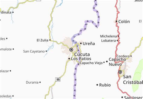 Cargando el clima por 10 días cucuta, colombia. Mapa MICHELIN Cúcuta - plano Cúcuta - ViaMichelin