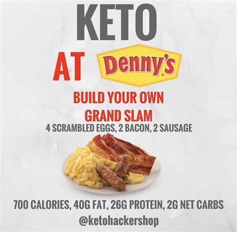 Maybe you would like to learn more about one of these? Keto at Denny's | Keto fast, Keto restaurant