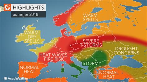 2018 Europe Summer Forecast Intense Heat To Seize France To Germany