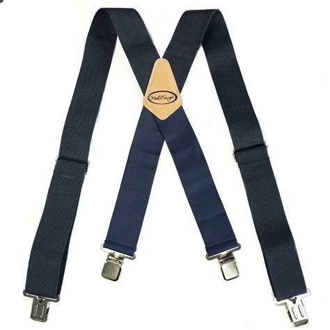 Mens Suspenders 2 Wide Adjustable And Elastic Braces X Shape With Very