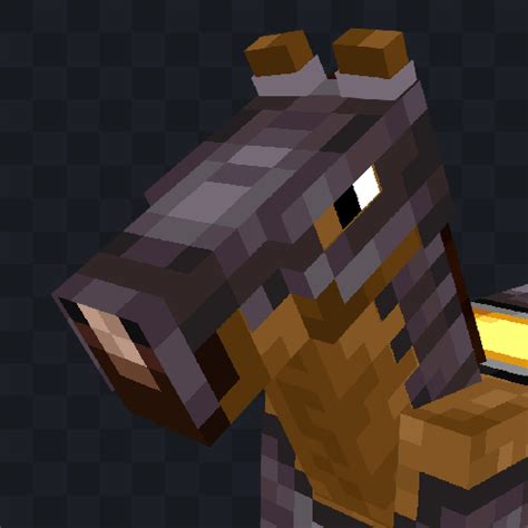Minecraft Simple Netherite Horse Armor 1192 Download On